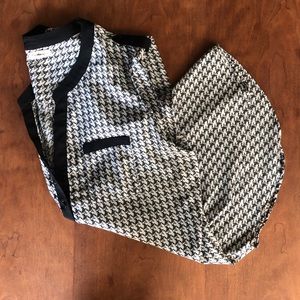 Sleeveless partial button up